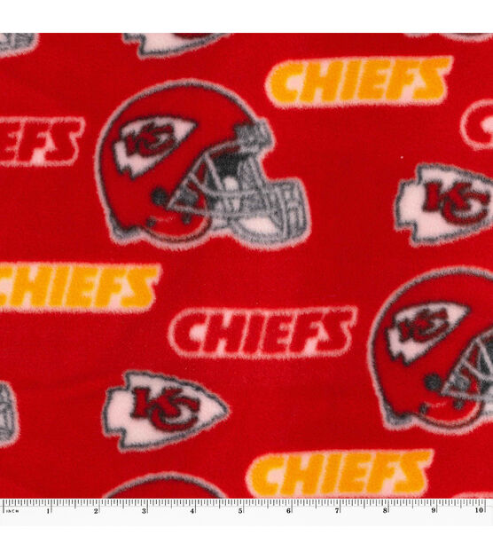 Fabric Traditions Kansas City Chiefs Fleece Fabric Helmets