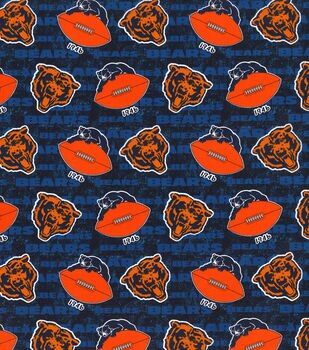 Chicago Bears Fabric, Wallpaper and Home Decor