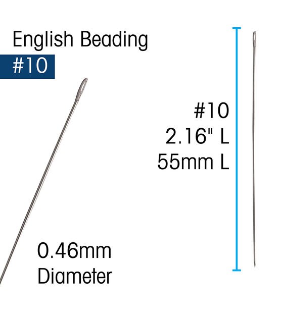 Beading Needles Sizes 10 and 12 Long, Bohin France [2130] - $6.20 : Yarn  Tree, Your X-Stitch Source