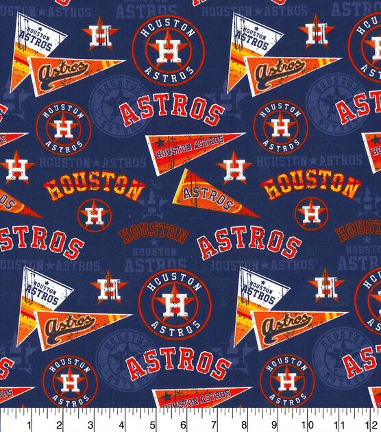 Fabric Traditions Houston Astros Cotton Fabric Retro