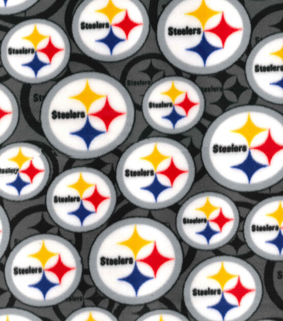 Fabric Traditions Pittsburgh Steelers NFL Logo Fleece Fabric, , hi-res, image 2