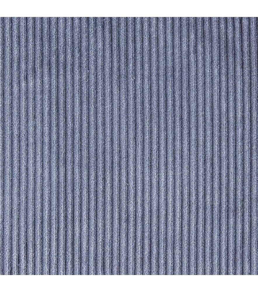 Solid Medium Corduroy Fabric, Gray, swatch, image 1