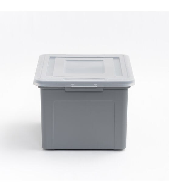 Bankers Box Plastic Storage Box, Clear, Large/85 L