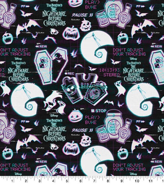 Nightmare Before Christmas Oogie Boogie Coffin Pack Cotton Fabric