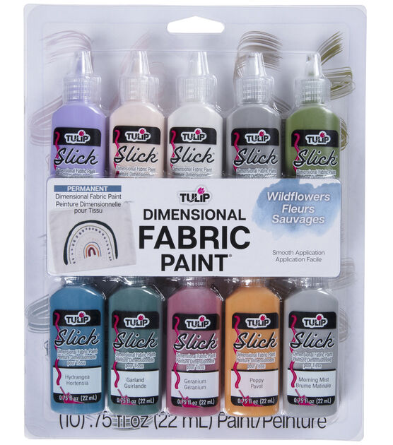 Assorted Puffy Tulip Fabric Paint Kit  Tulip fabric paint, Fabric spray,  Fabric spray paint