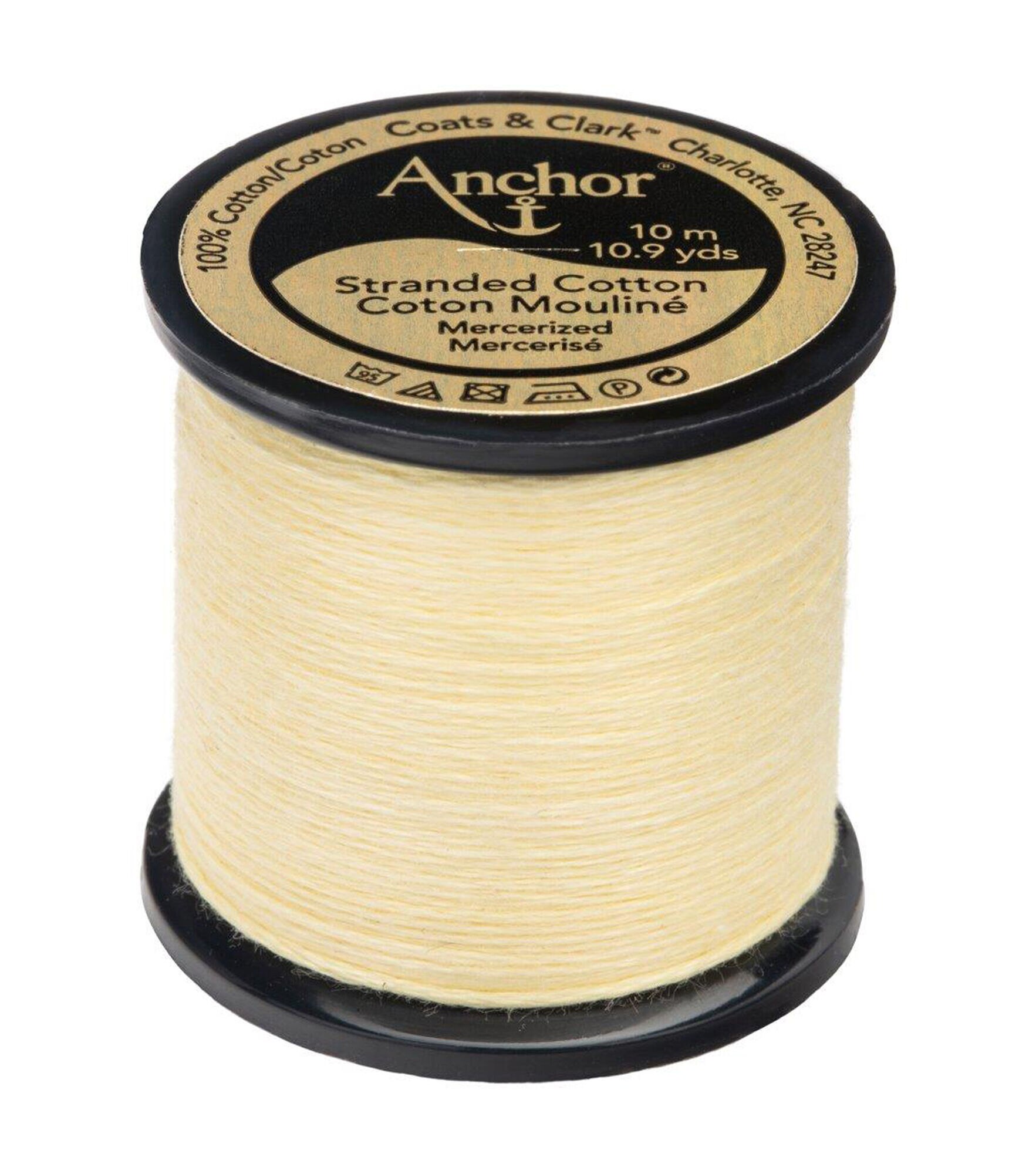 Anchor Cotton 10.9yd Yellows & Browns Cotton Embroidery Floss, 292 Jonquil Very Light, hi-res