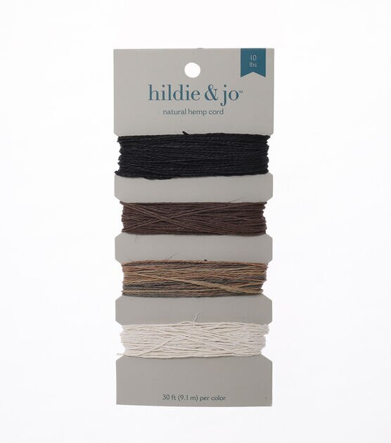 30' Earthy Natural Hemp Cord by hildie & jo