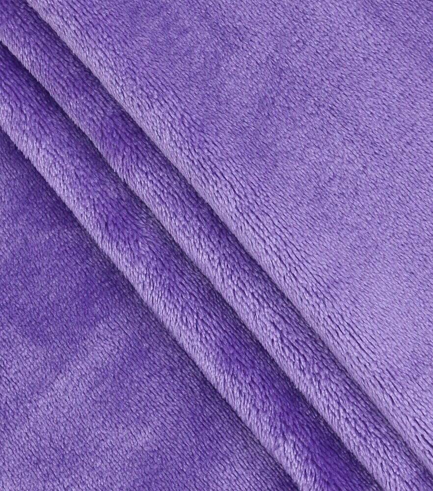 Sew Lush Fleece Fabric Solids, Purple, swatch, image 39