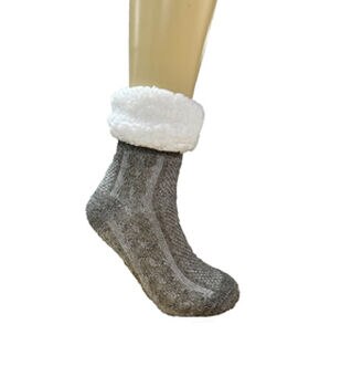 Legale® Solid Slipper Socks with Grip at Von Maur