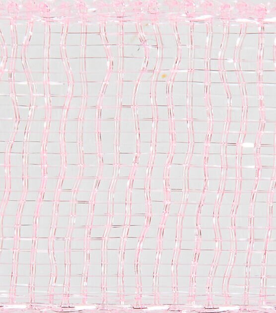 Ribbon Trends Organdy Ribbon 1/4'' Pink Solid, , hi-res, image 3