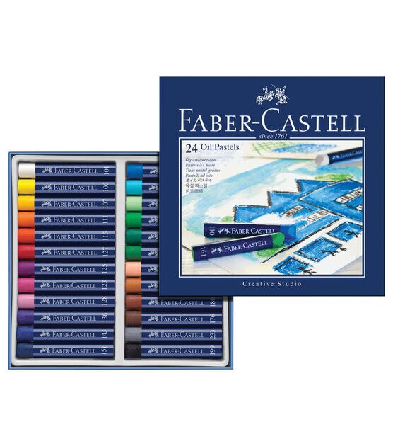  FABER-CASTELL FC127024 Creative Studio Oil Pastel Crayons (24  Pack), Assorted : Artists Pastels : Office Products