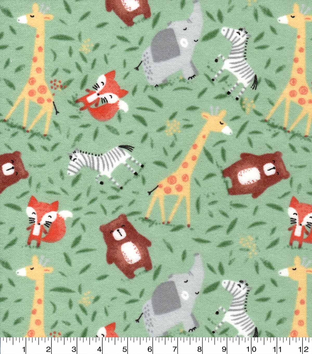 Animals Nursery Flannel Fabric | JOANN