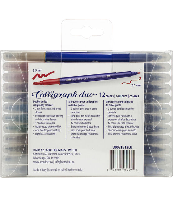 Manuscript CalliCreative Italic Calligraphy Marker Set 12 Colors Fine