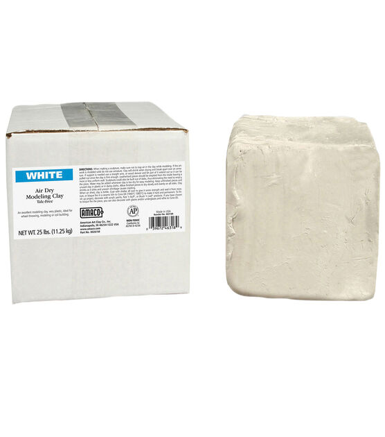 Amaco Air Dry Clay - White 25 lb.