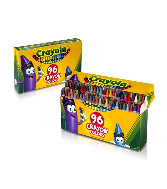 Crayola Crayons Large Set of 96 Assorted Colors with Built-in Sharpener