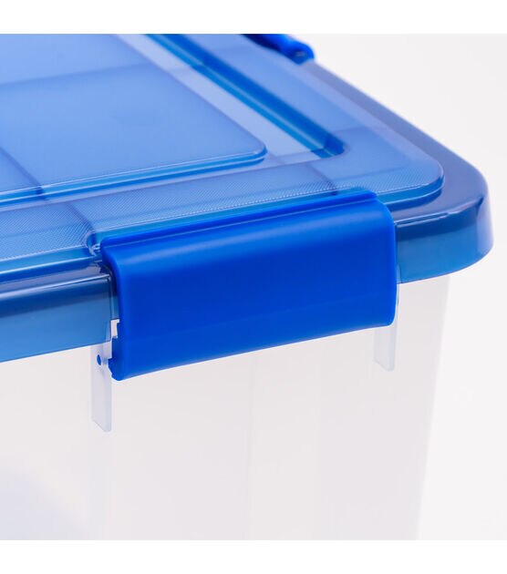 Iris 18.5 Gallon Element Resistant Plastic Storage Boxes With Lid 3pk, , hi-res, image 12