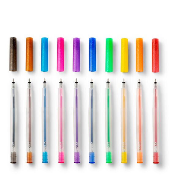 Cricut 0.8mm Rainbow Glitter Gel Pens 10ct, , hi-res, image 2