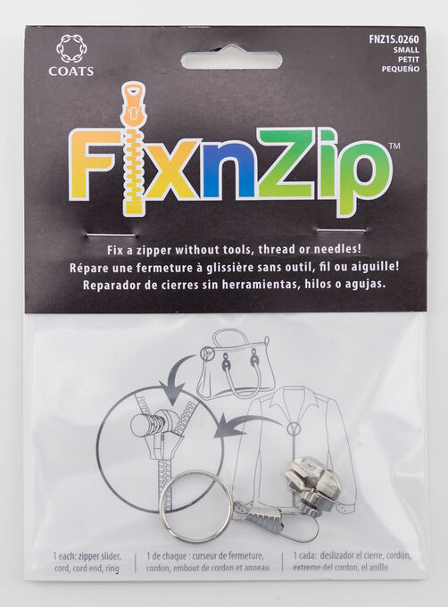 Fixnzip Zipper Repair 3/Pkg Nickel