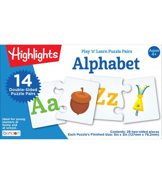 Bendon 14pc Alphabet Connect Puzzle Pairs