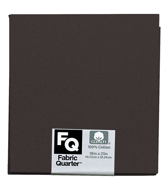 Charcoal 1 Piece Cotton Fabric Quarter