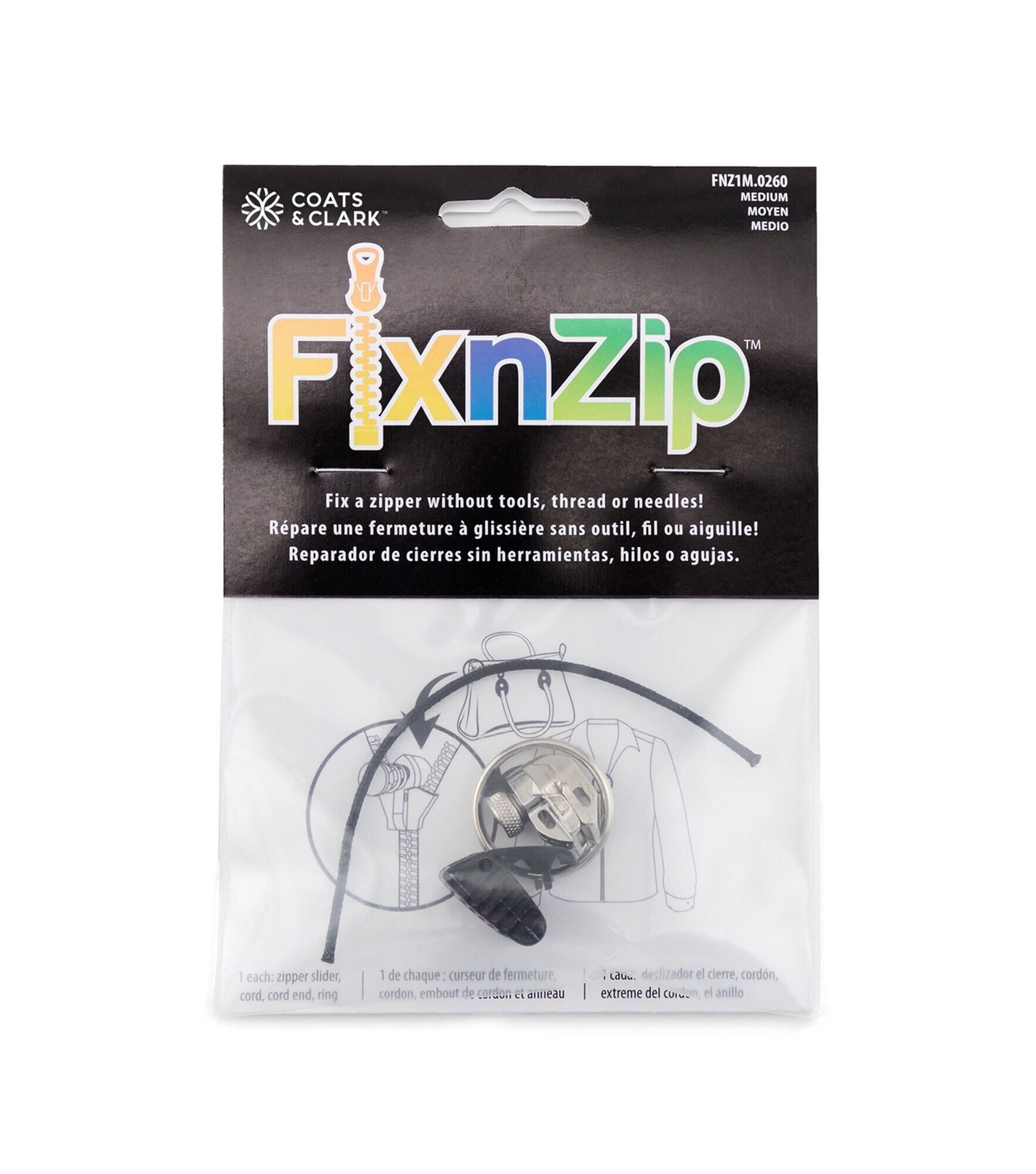 Single Pack Zipper Repair Kit Sewing Zippers for sale