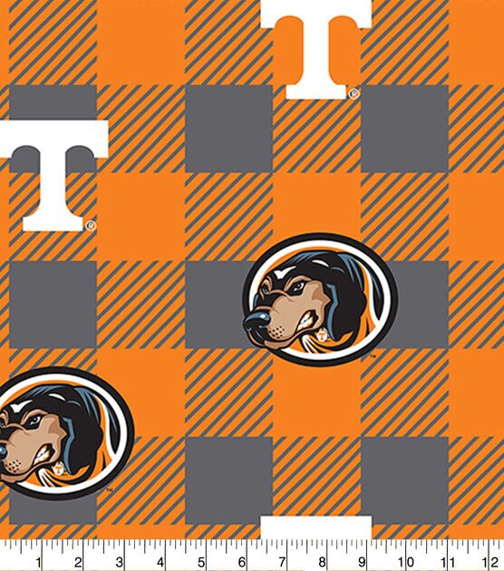 University of Tennessee Volunteers Fleece Fabric Buffalo Check