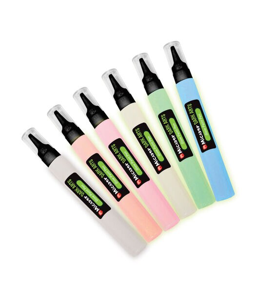 Micador 6ct Multicolor Glow in the Dark Paint Pens, , hi-res, image 2