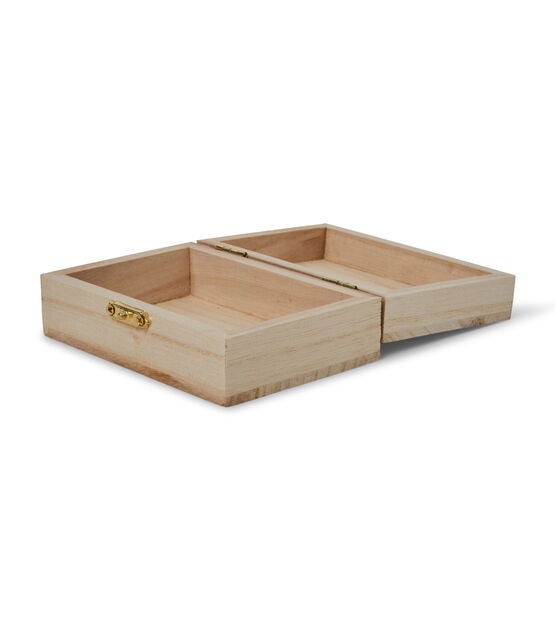 12 x 9 Plain Wood Box With Lid by Park Lane