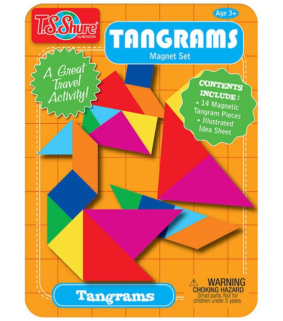 T.S. Shure Tangrams Mini Magnet Activity Tin - Each
