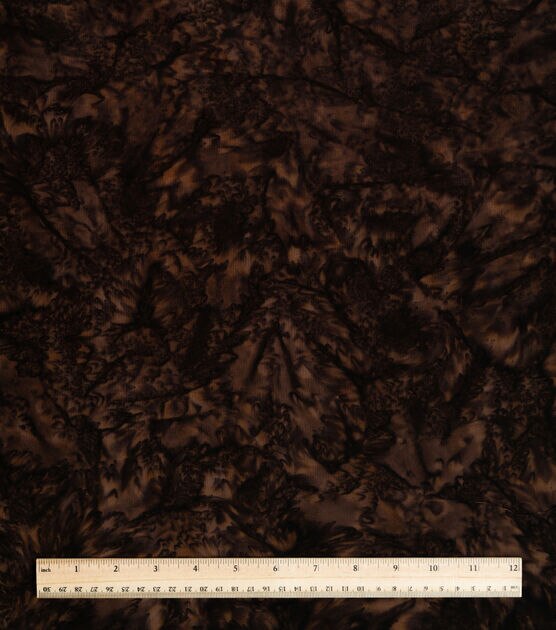 Dark Brown Tonal Batik Cotton Fabric, , hi-res, image 2