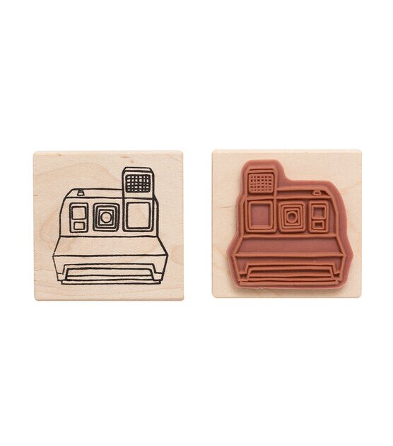 American Crafts Wooden Stamp Camera, , hi-res, image 2