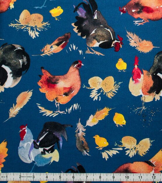 Super Snuggle Chickens Flannel Fabric