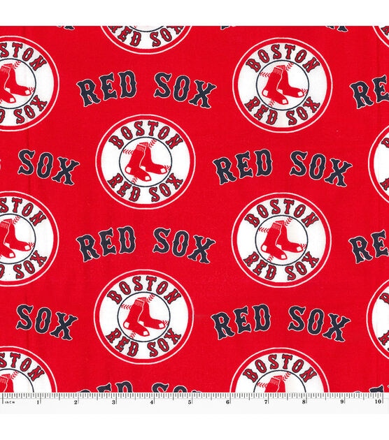 Boston Red Sox Cotton Fabric 58 - Red