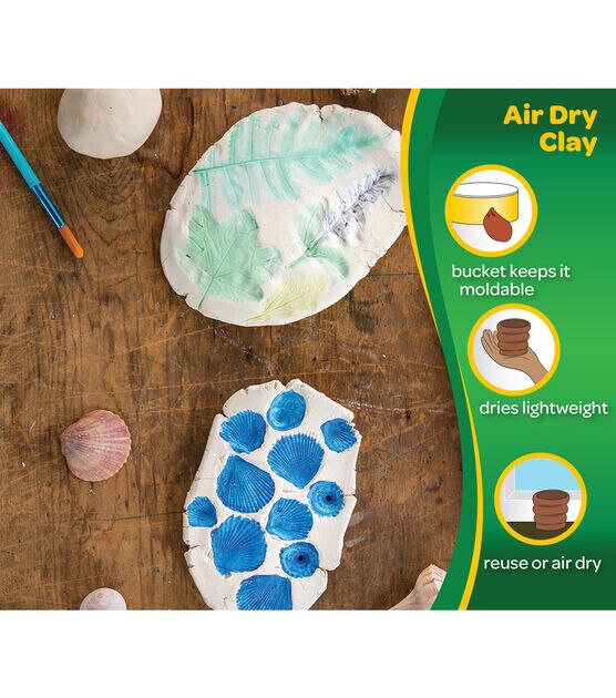 4-in-1 Air-Dry Clay Buckets, Classic Colors, Crayola.com