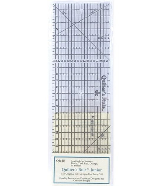 Quilter's Rule Junior 14 x4-1/2 Black Grid