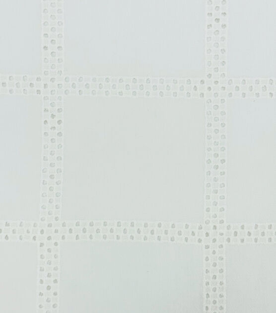 White Openwork Linen Fabric, , hi-res, image 4
