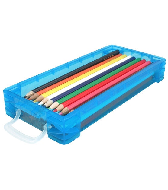 Teal Stacking Pencil Box by Simply Tidy™