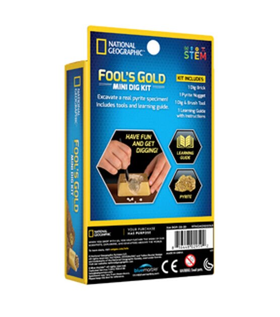 National Geographic 4ct Fool’s Gold Mini Dig Kit, , hi-res, image 2