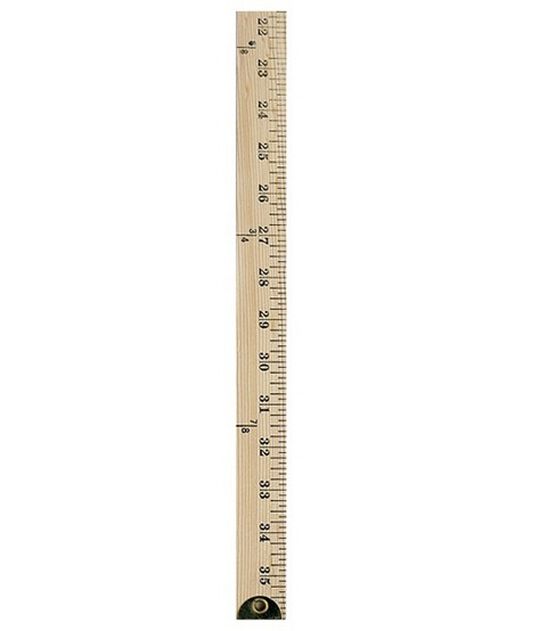 Yardstick with Brass Tips 1/4"x1-1/8"x36"