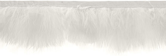 Wrights Feather Trim 3'' White