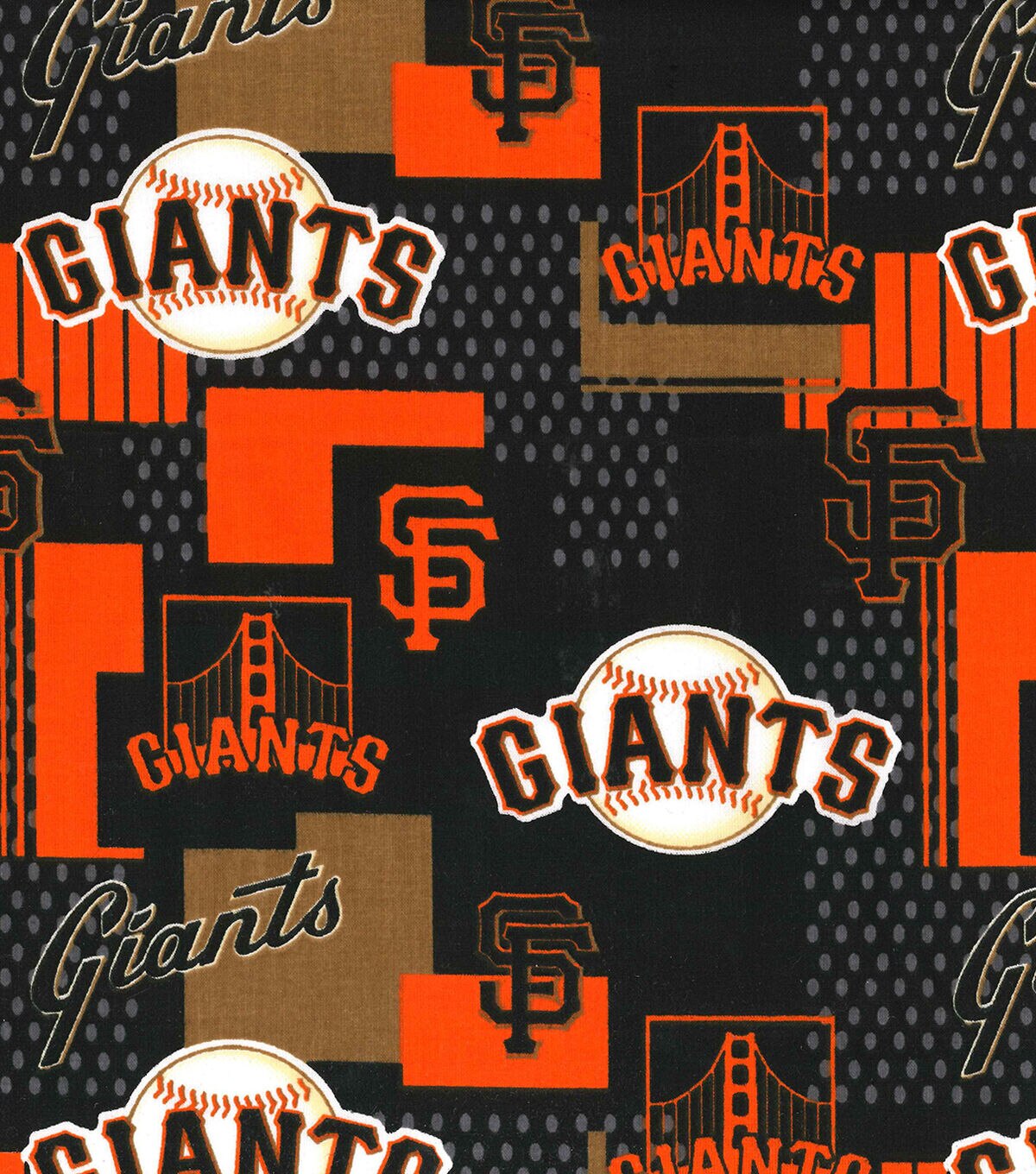 Fabric Traditions San Francisco Giants Cotton Fabric Patch