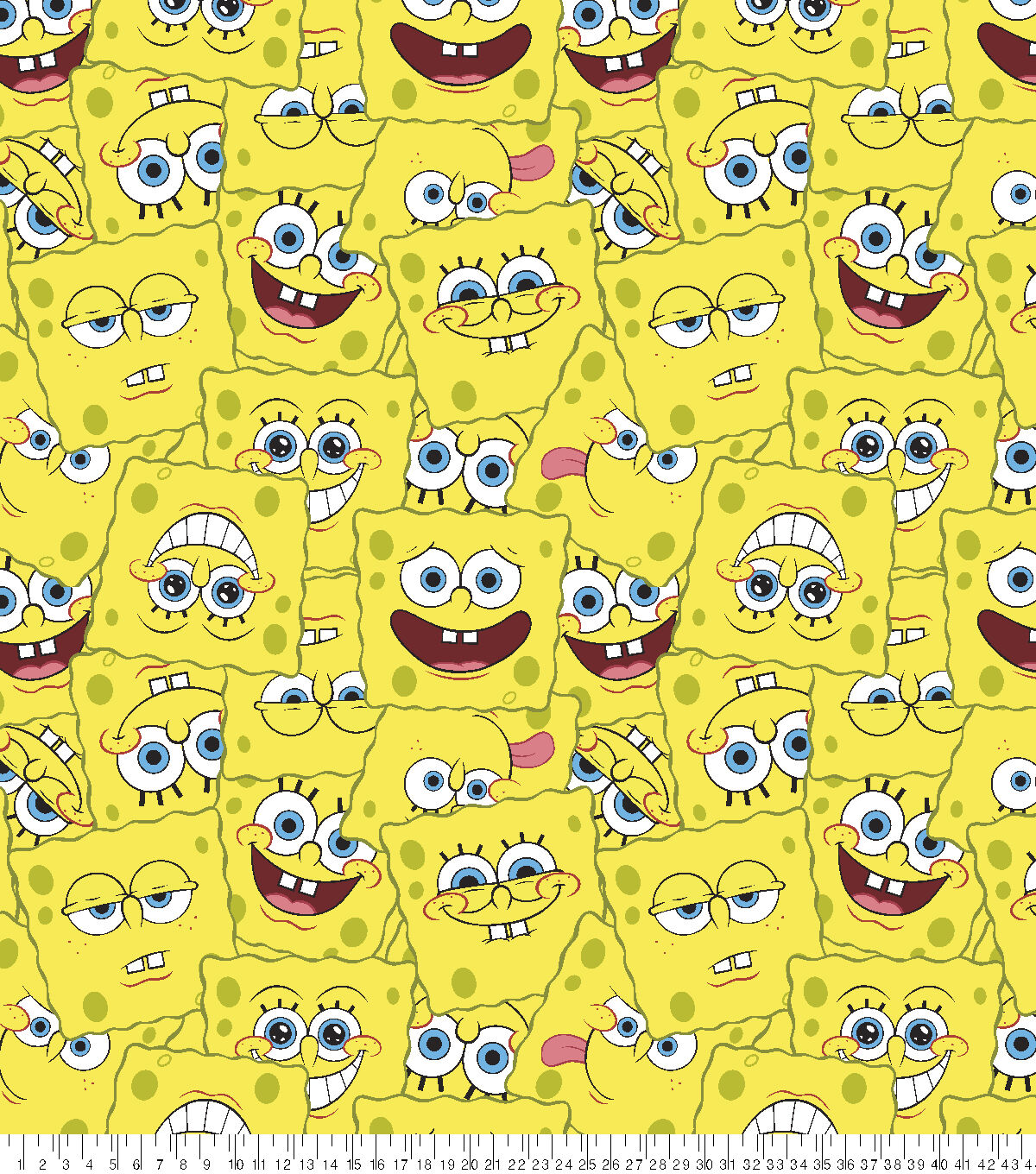 Spongebob Fleece Fabric Spongebob Packed