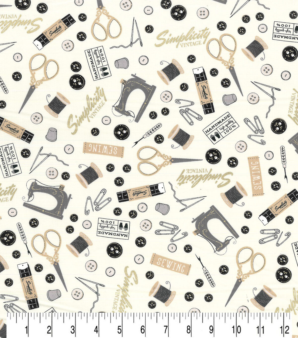 Premium Vector  Sewing tailor seamless fabric pattern