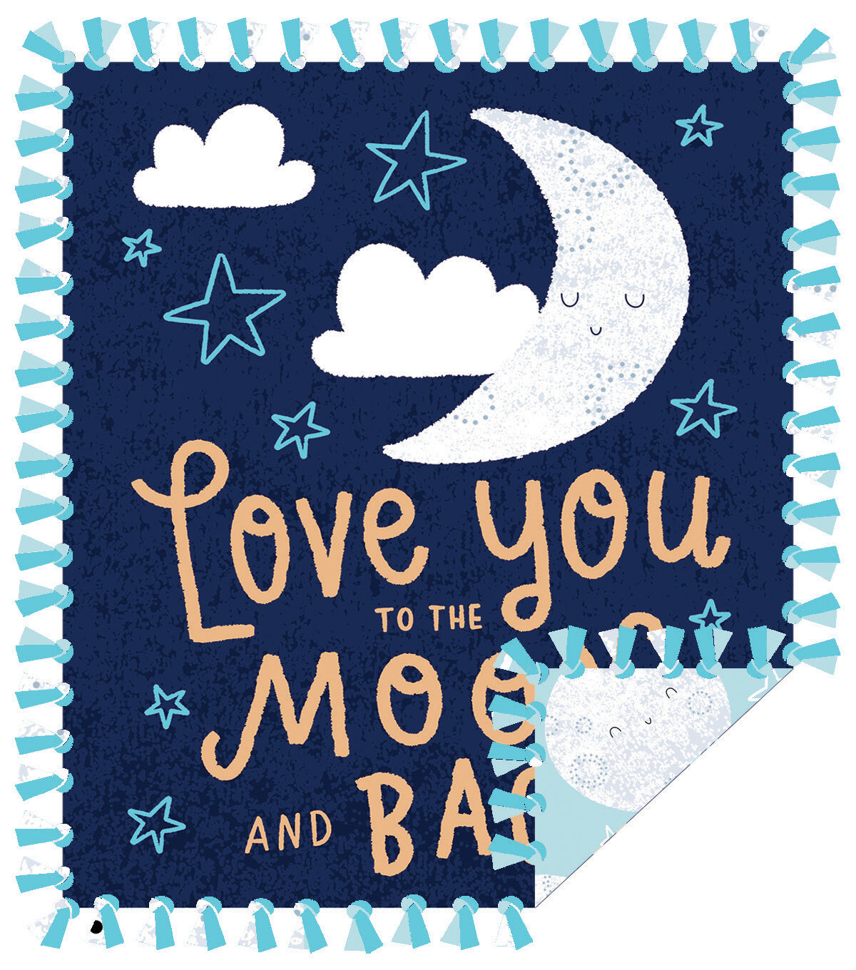 48 Wide Who Loves You No Sew Fleece Blanket