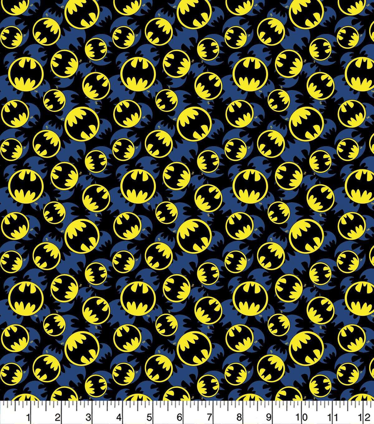 Batman Signal Overlay Cotton Fabric