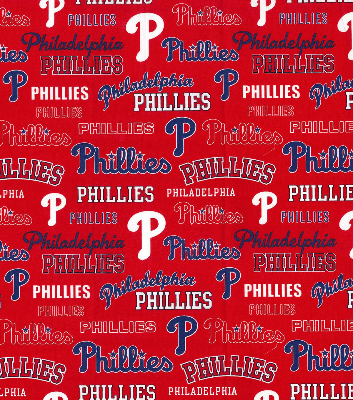 Fabric Traditions Philadelphia Phillies MLB Words Cotton Fabric