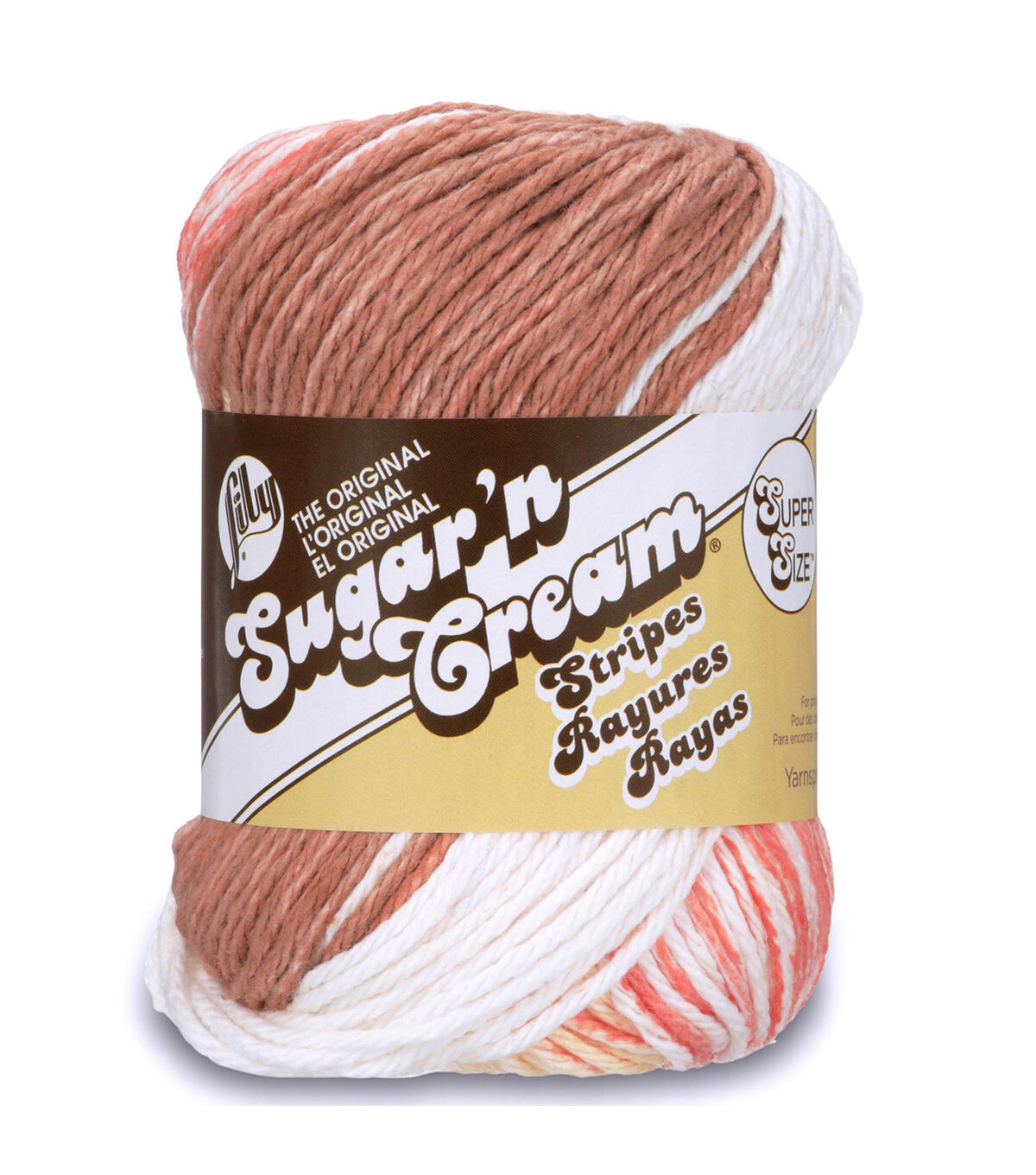 Sugar'N Cream Yarn - Solids Super Size-Cream