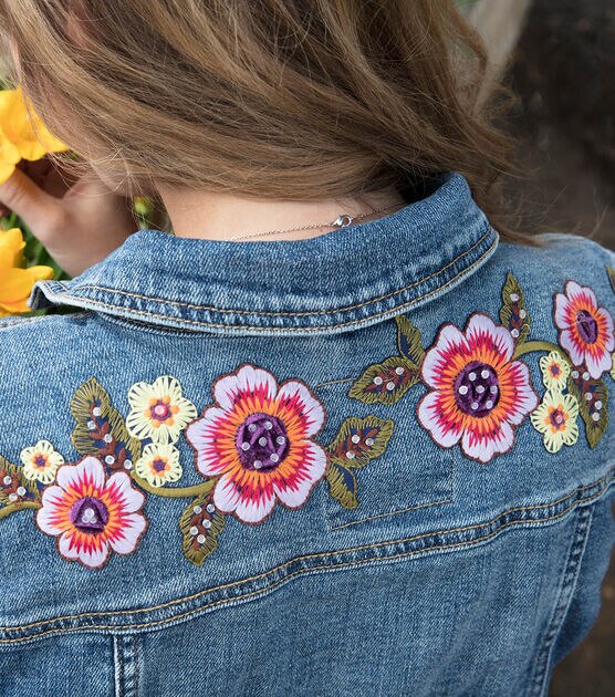 How To Make A Feminine Touch Floral Denim Jacket | JOANN