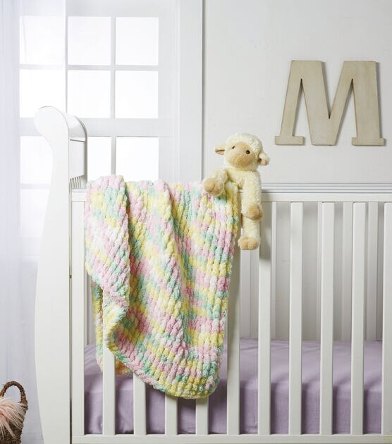 Big Twist Loopity Loops Twisted Stitch Nursery Blanket