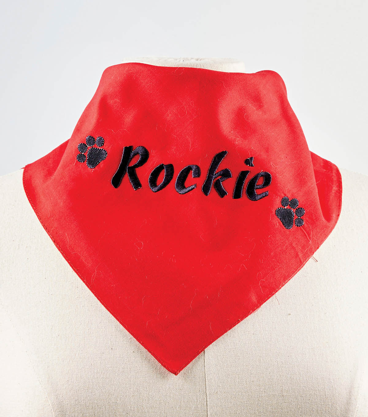 embroidered dog bandana